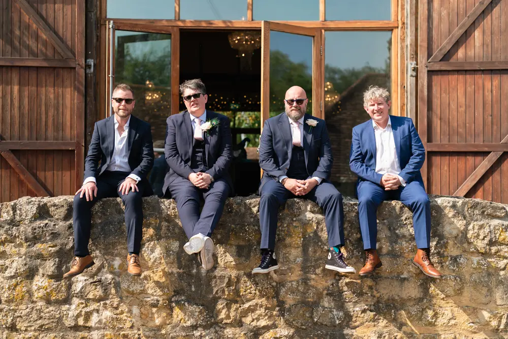 Notley Abbey Wedding photography. Groomsmen.
