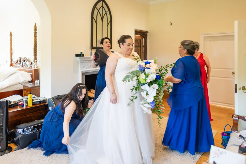 Notley Abbey Wedding photography. Bridal preparations.