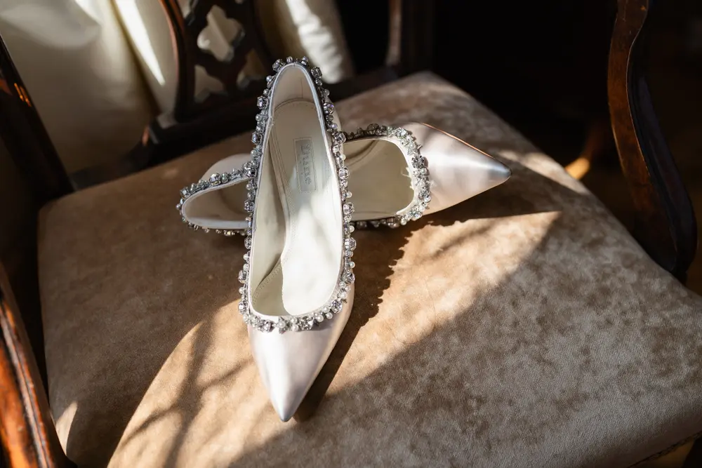 Notley Abbey Wedding photography. Wedding shoes.