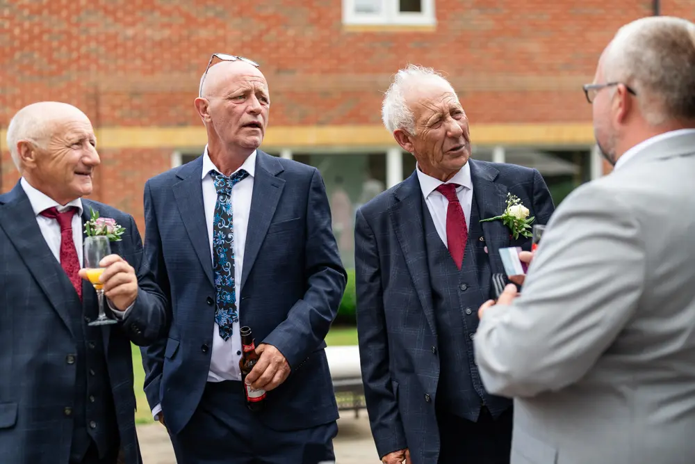 Guests at Lambert Arms wedding reception.