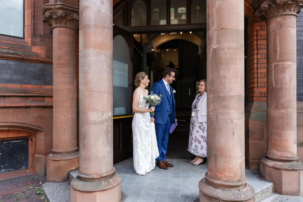 Bride and groom. Reading Town Hall Wedding photographer