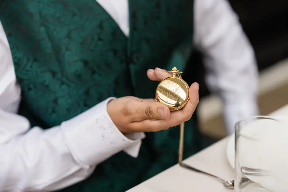Buckinghamshire Railway Centre Wedding Photographer. GWR pocket watch
