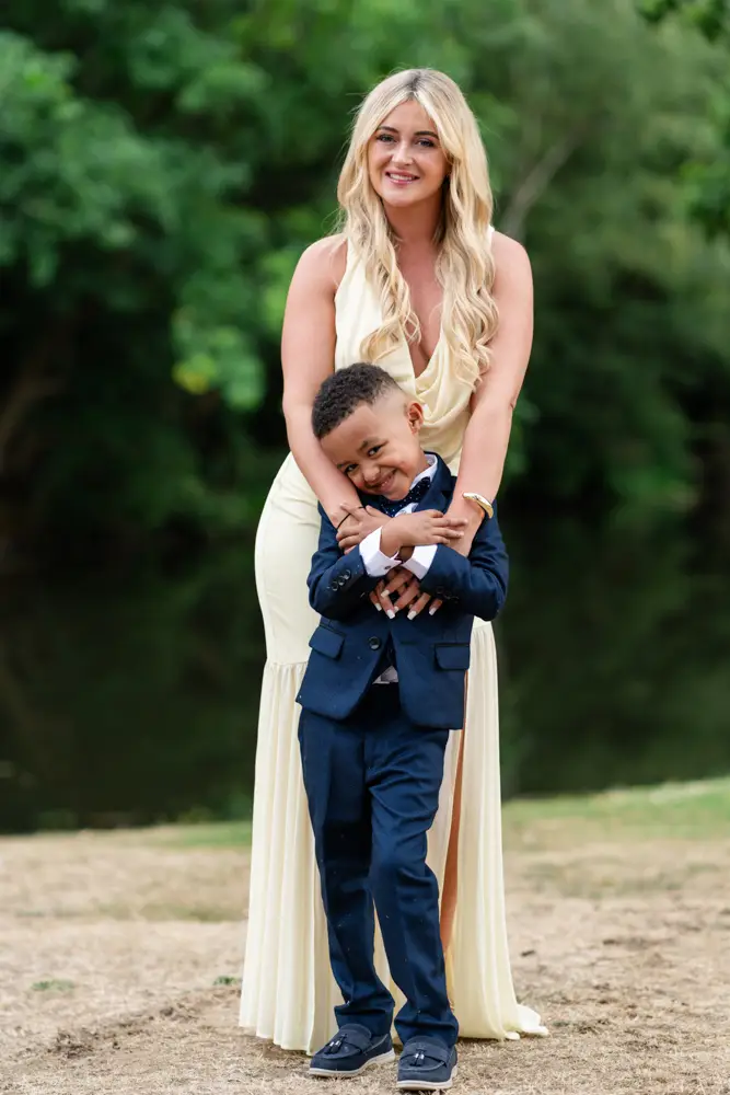 Stoke Place wedding photographer. Guest portrait.